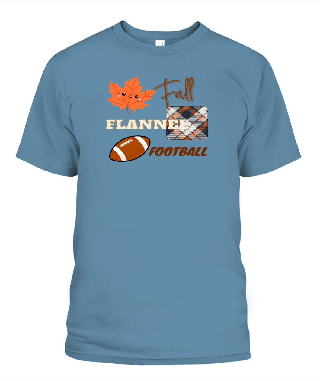 Fall - Flannel - Football | Unisex T-Shirt | Bella + Canvas 3001