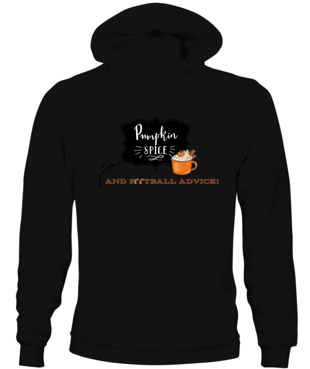 Pumpkin Spice & Football Advice - Unisex Hoodie | Bella + Canvas 3719