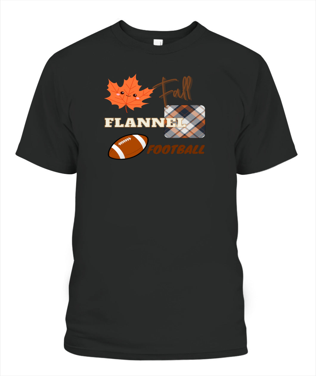 Fall - Flannel - Football | Unisex T-Shirt | Bella + Canvas 3001