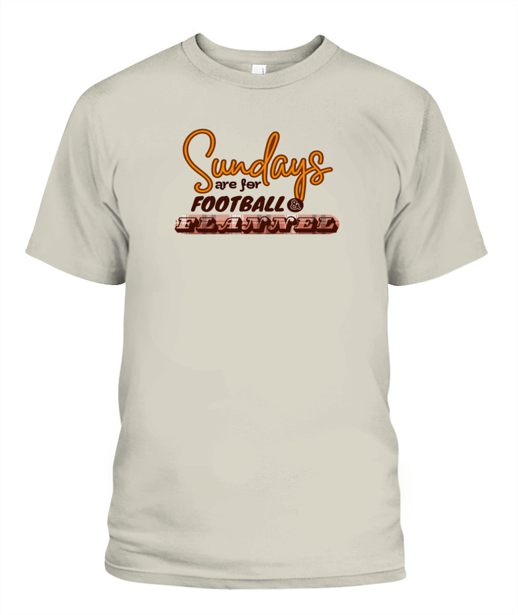 Sundays are for Football & Flannel - Unisex T-Shirt | Bella + Canvas 3001