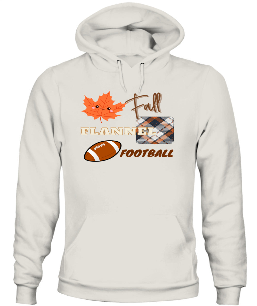 Fall - Flannel - Football | Unisex Hoodie | Bella + Canvas 3719