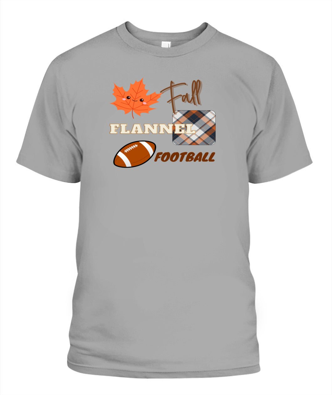 Fall - Flannel - Football | Unisex T-Shirt | Bella + Canvas 3001