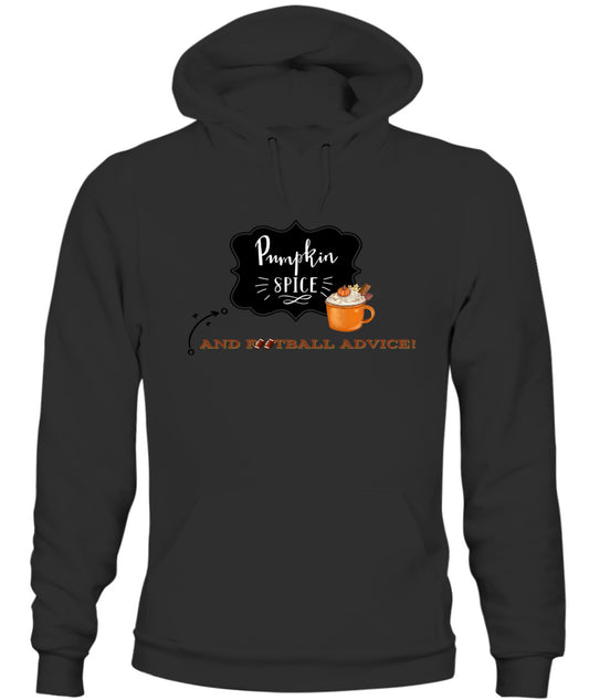 Pumpkin Spice & Football Advice - Unisex Hoodie | Bella + Canvas 3719