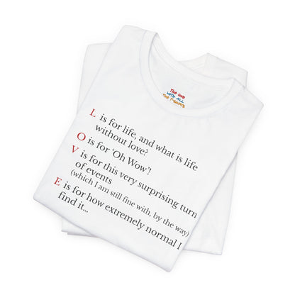 L is For Life Quote T-Shirt – Ross Inspired