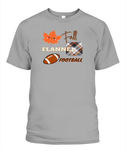 Fall - Flannel - Football | Unisex T-Shirt | Bella + Canvas 3001